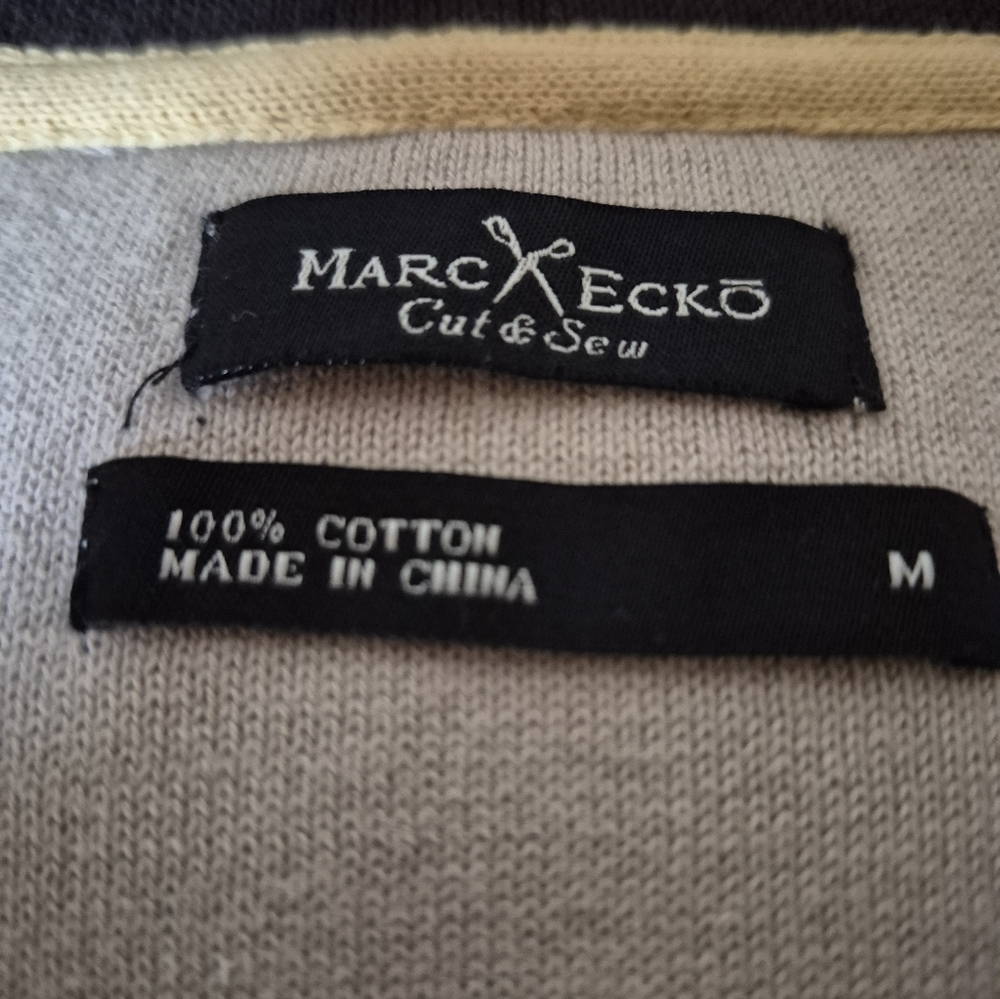 Men's Marc Ecko Argyle Sweater Vest - Black and Gray - Picture 2 of 8